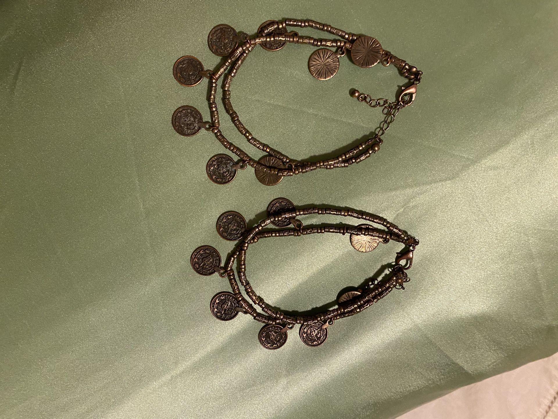 Misc Jewelry - Anklets, Lucky Guitar Pick Necklace, And Earrings