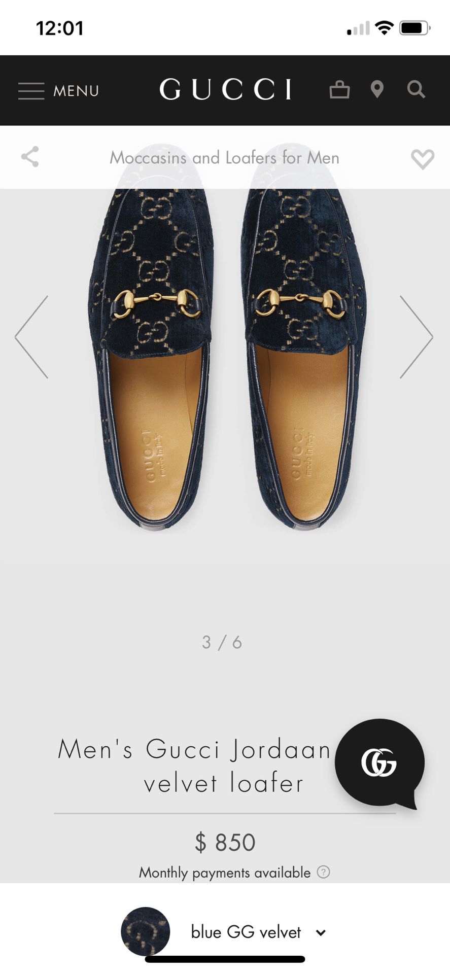 Gucci Men Shoe Size 8 Brand New