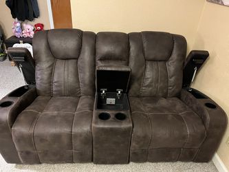 Couch And Loveseat  Reclining With Power And Reading Light . $1000 OBO Thumbnail