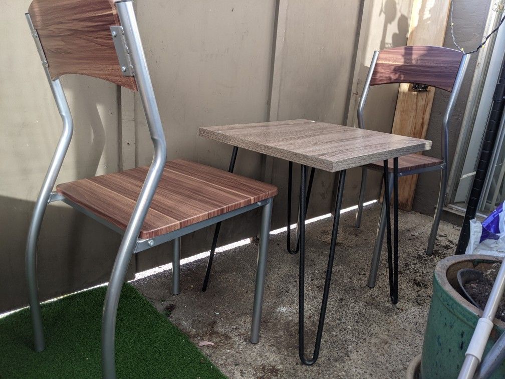 Patio furniture bistro table chairs