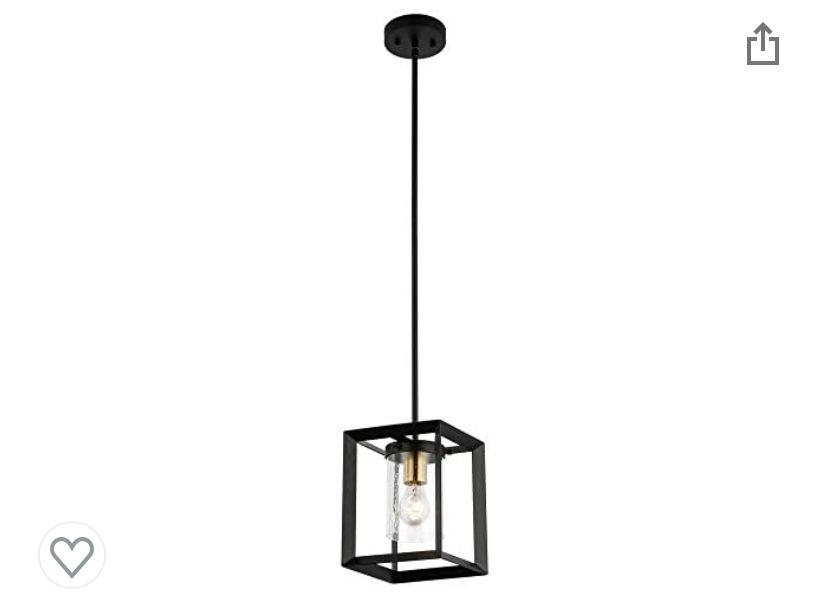 COTULIN Modern Industrial Black Pendant Light