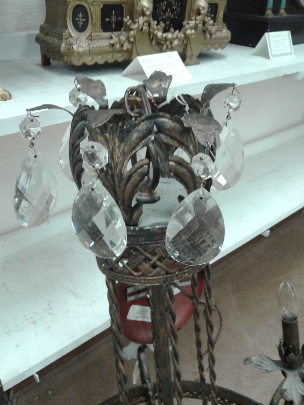 Elegant 6 light Crystal accent chandelier