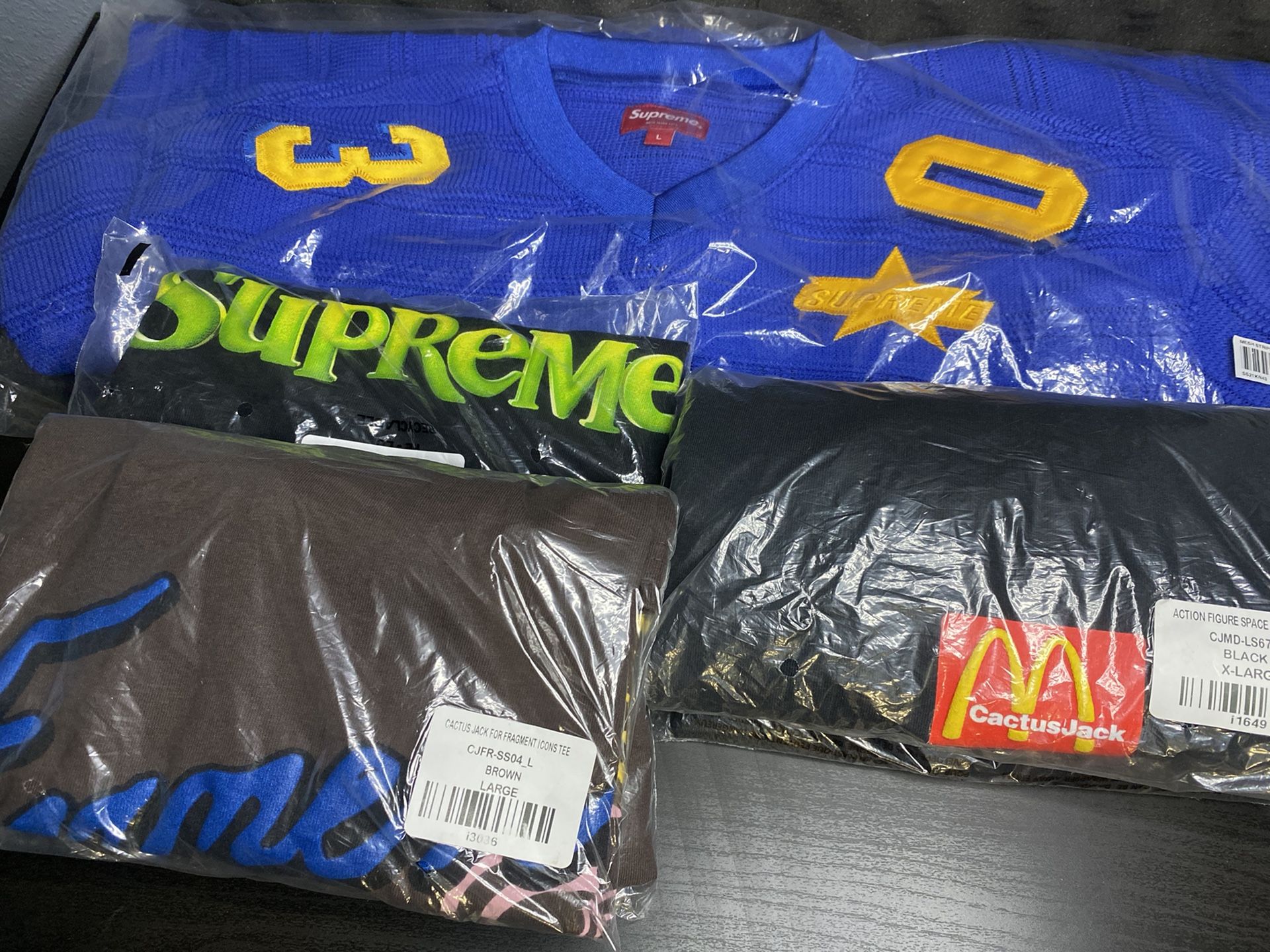 Supreme - Royal - Football Jersey - Large