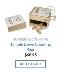 Tumble Down Counting Pegs 