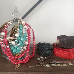 Earrings, Necklaces, Bracelet, Watch, Belts, Brooch  Thumbnail