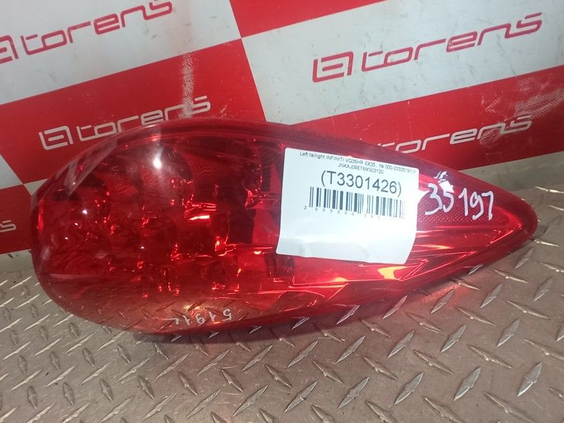 Left Taillight For 2008 Infiniti EX35 Stock 35191
