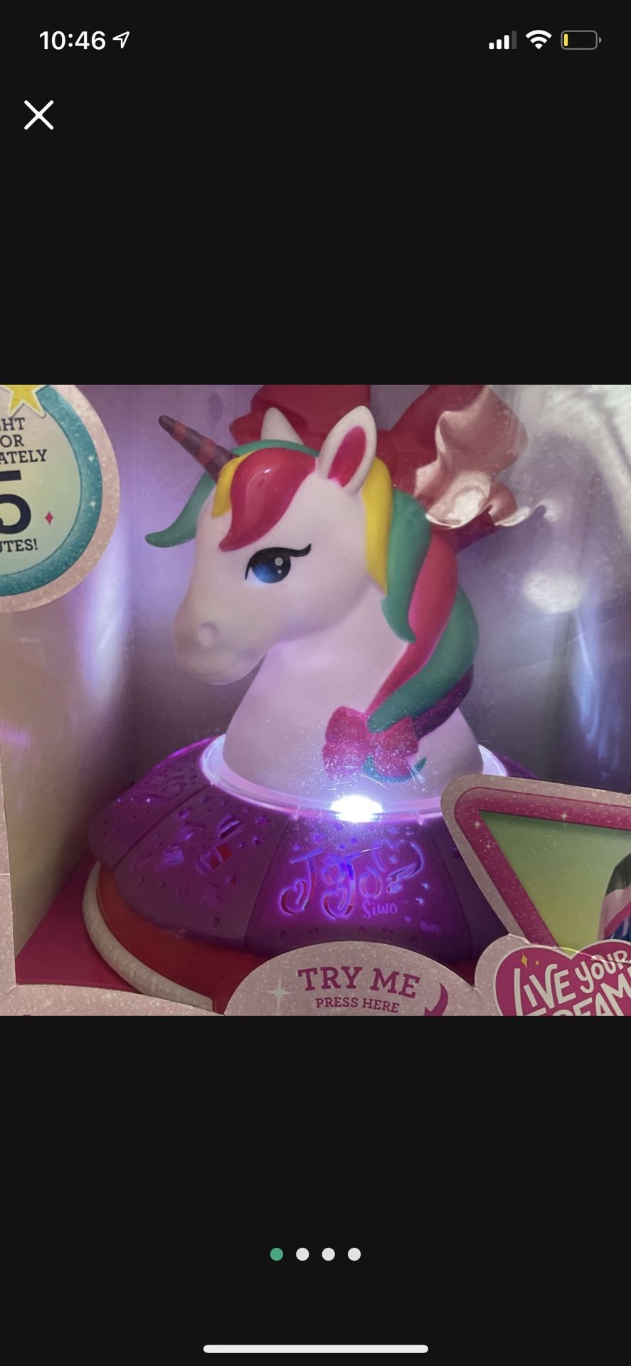 JoJo unicorn night light