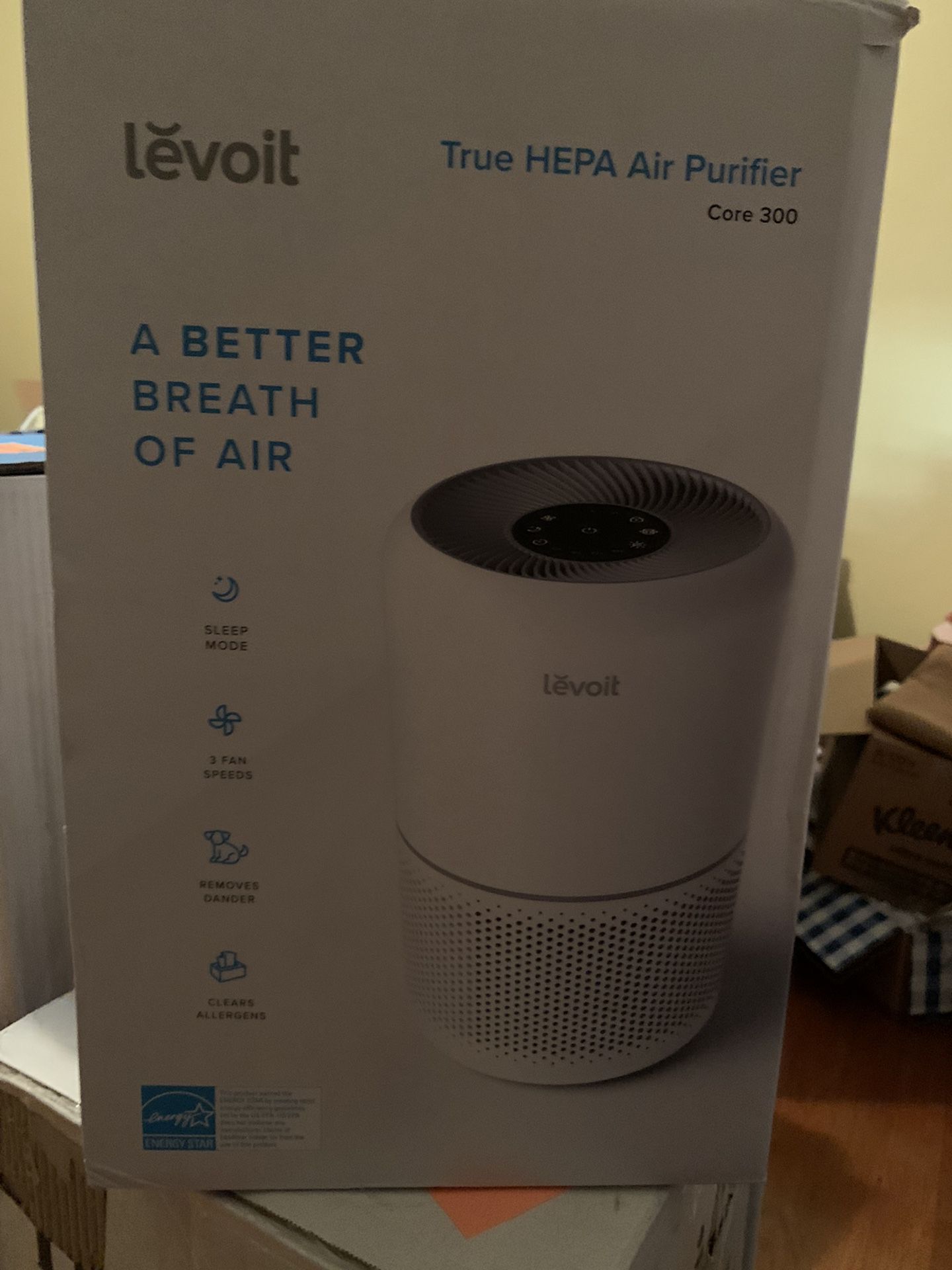 Brand New LEVOIT Air Purifier for Home Allergies Pets Hair in Bedroom, H13 True HEPA Filter, 24db Filtration System Cleaner Odor Eliminators, Ozone Fr