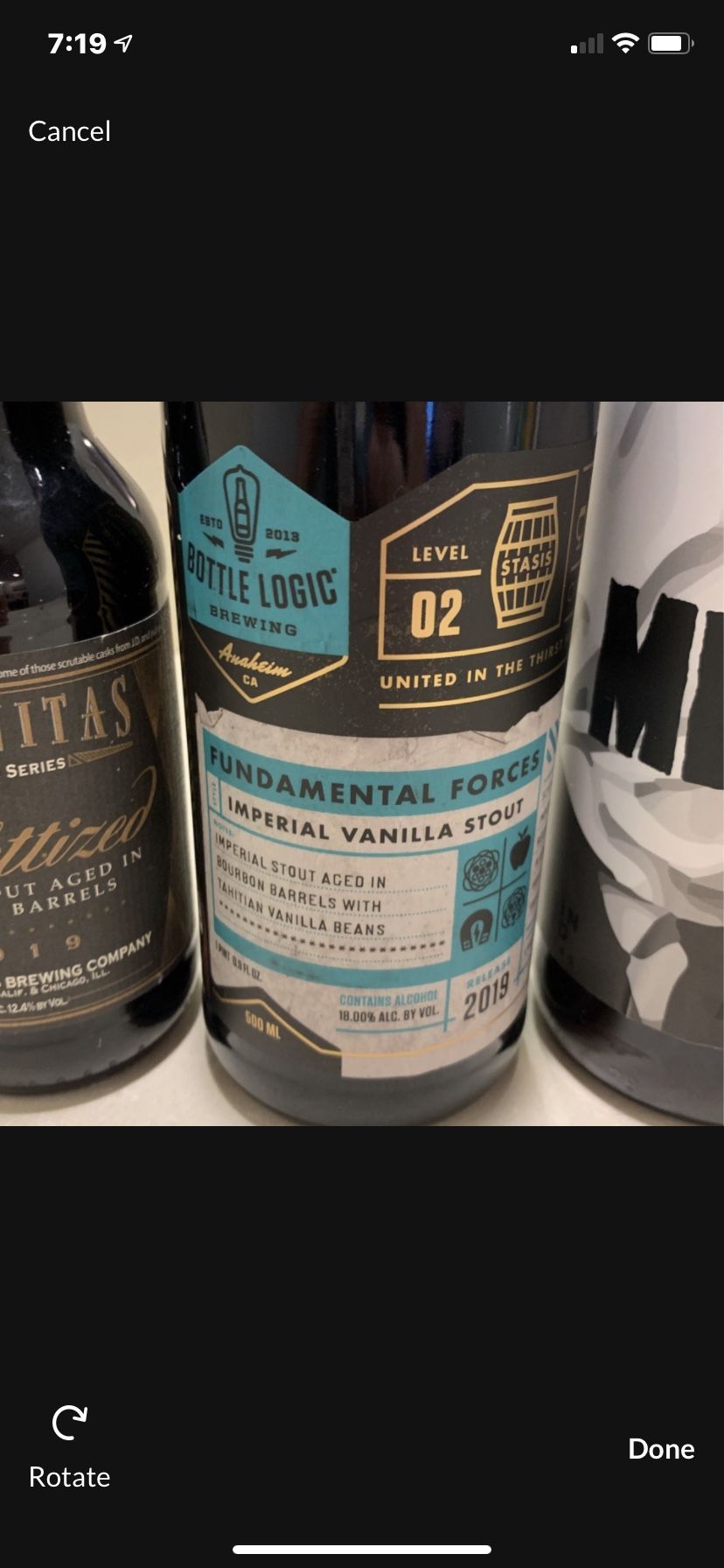 Bottle Logic Brewery 2019 Fundamental Forces Beer (message for contents) - Will Include 5 Other Delicious Bottles!! Price: $30