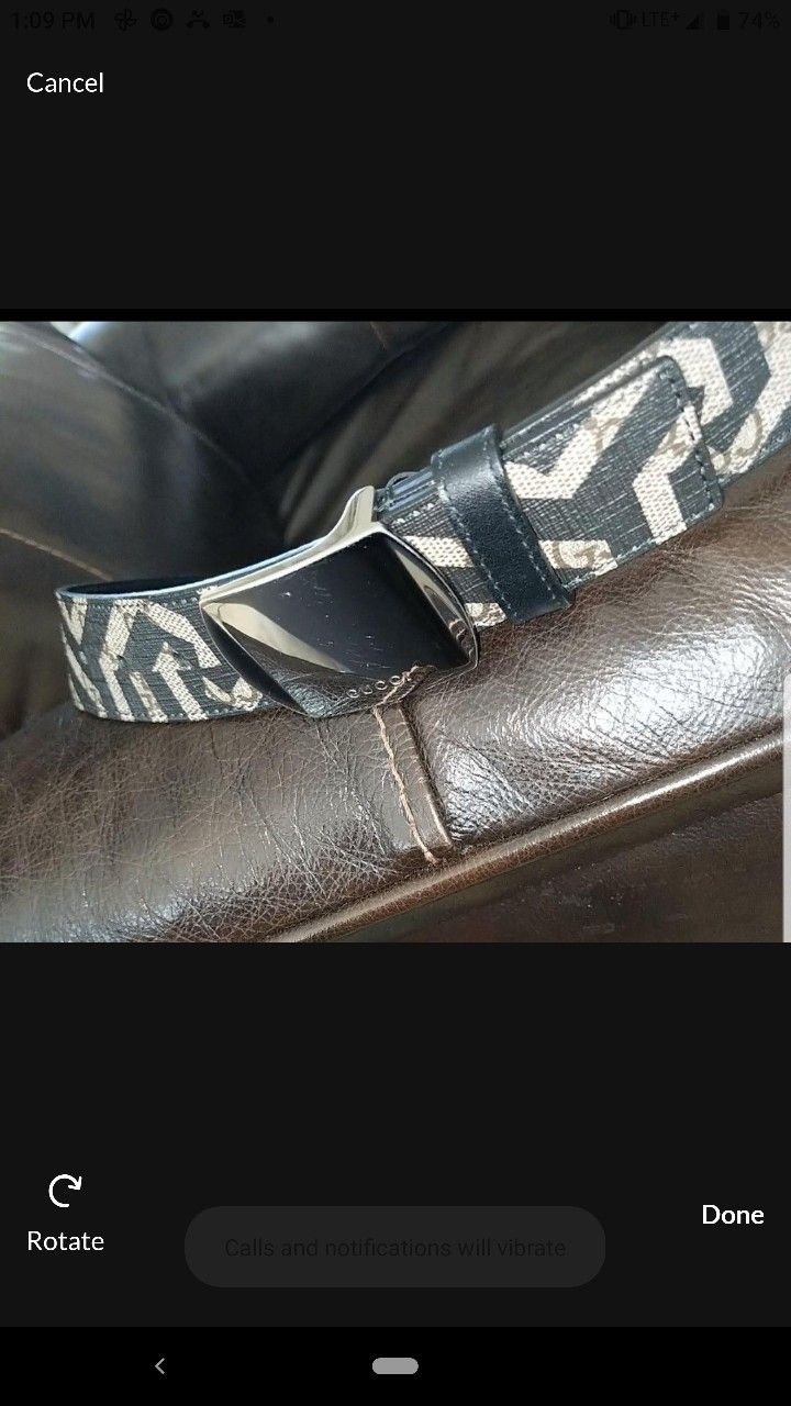 REAL MEN'S GUCCI BELT SUPREME LEATHER, GREAT CONDITION 424674 SIZE 110-44 Taking $ & Trades Something Of Same Value
