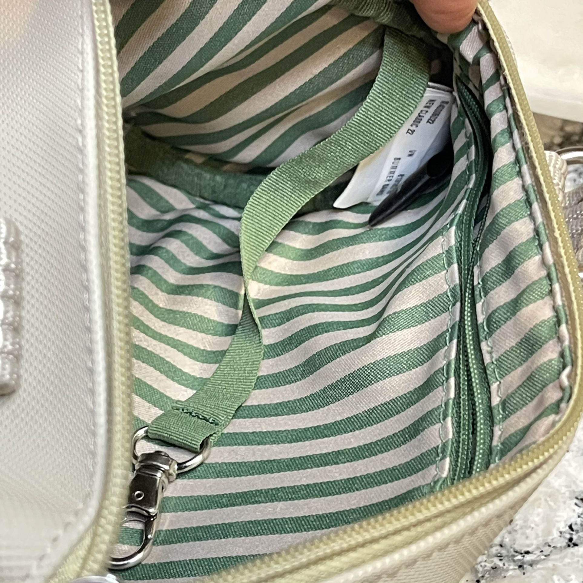 LACOSTE Summer Sand Roll Bag Khaki Bag NWOT