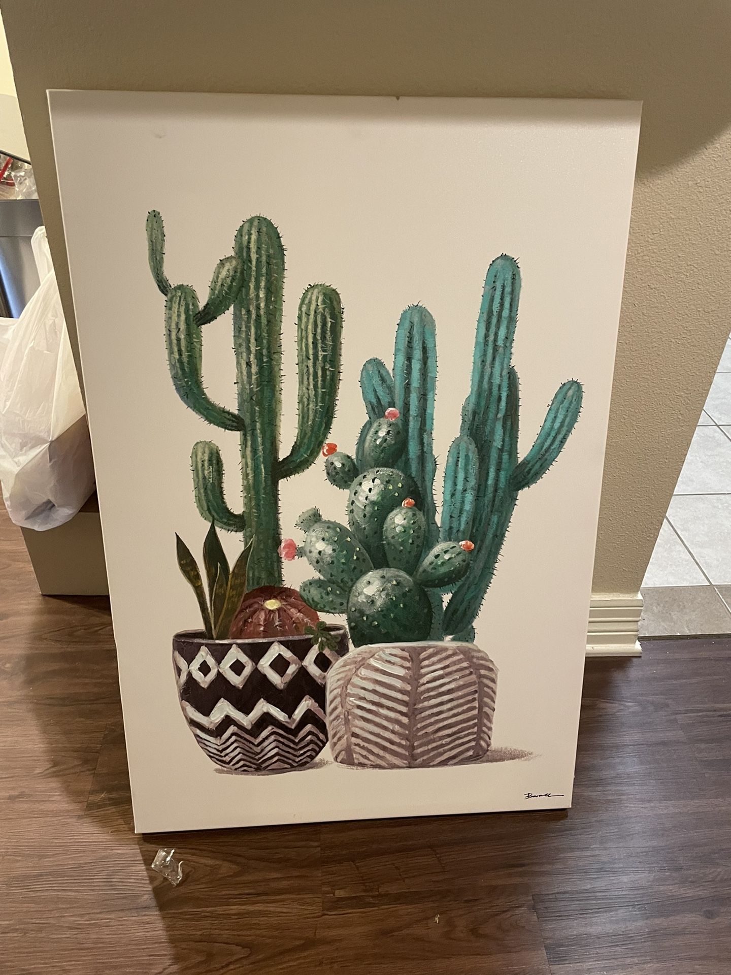 Cactus Home Canvas