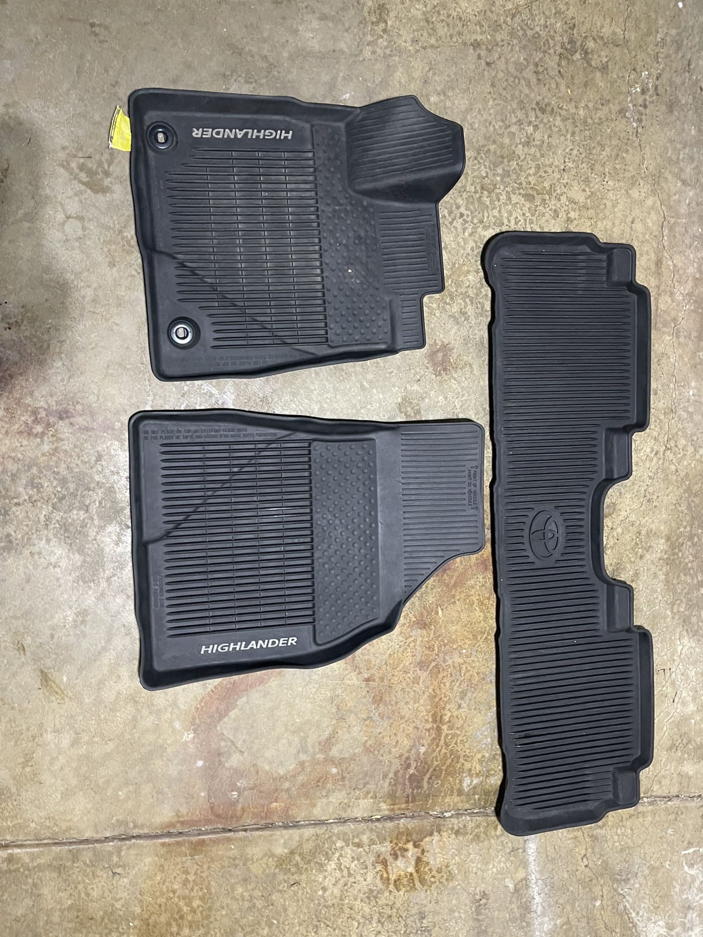 Toyota Highlander Floor Mats 2015-2018