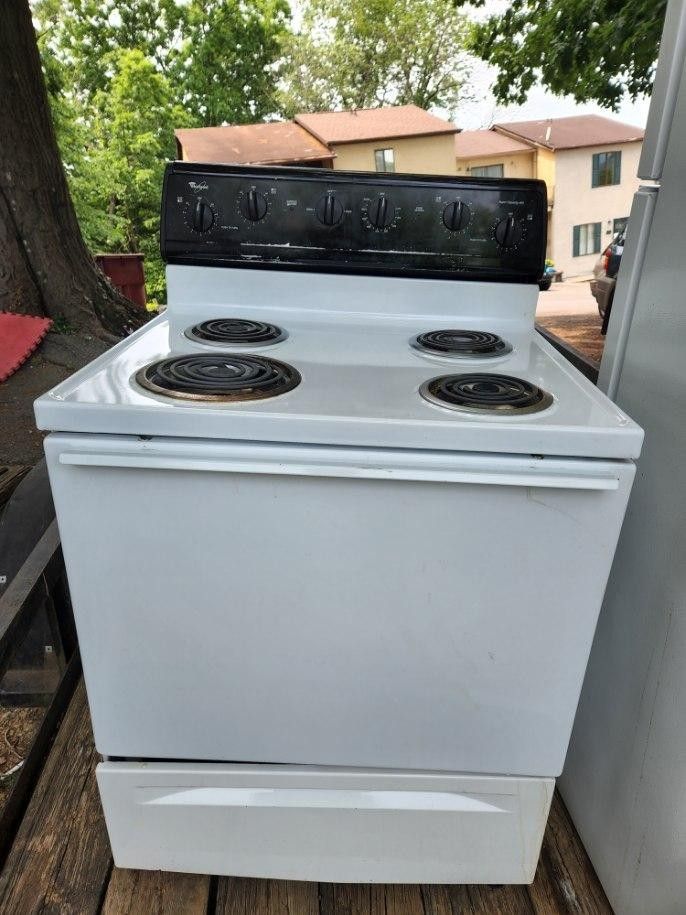 Whirlpool Stove and Fridgidaire Fridge