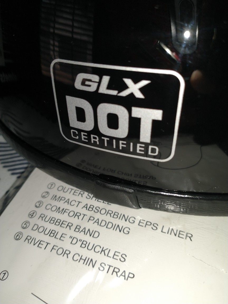 GLX Motorcycle Helmet G-502 Unisex Adult XL