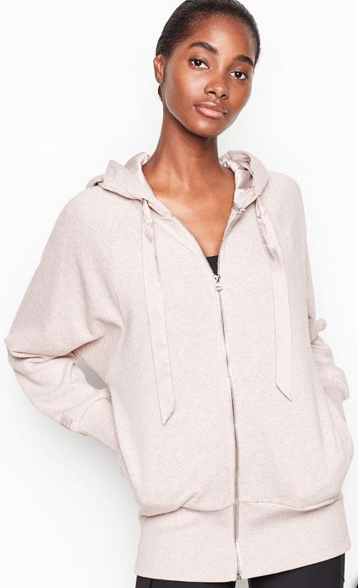 New Victoria Secret full zip extra long hoodie size xl