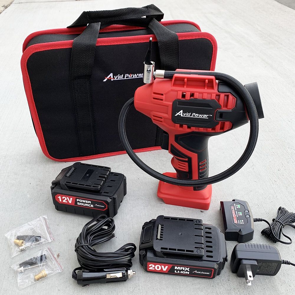 avid power cordless tire inflator