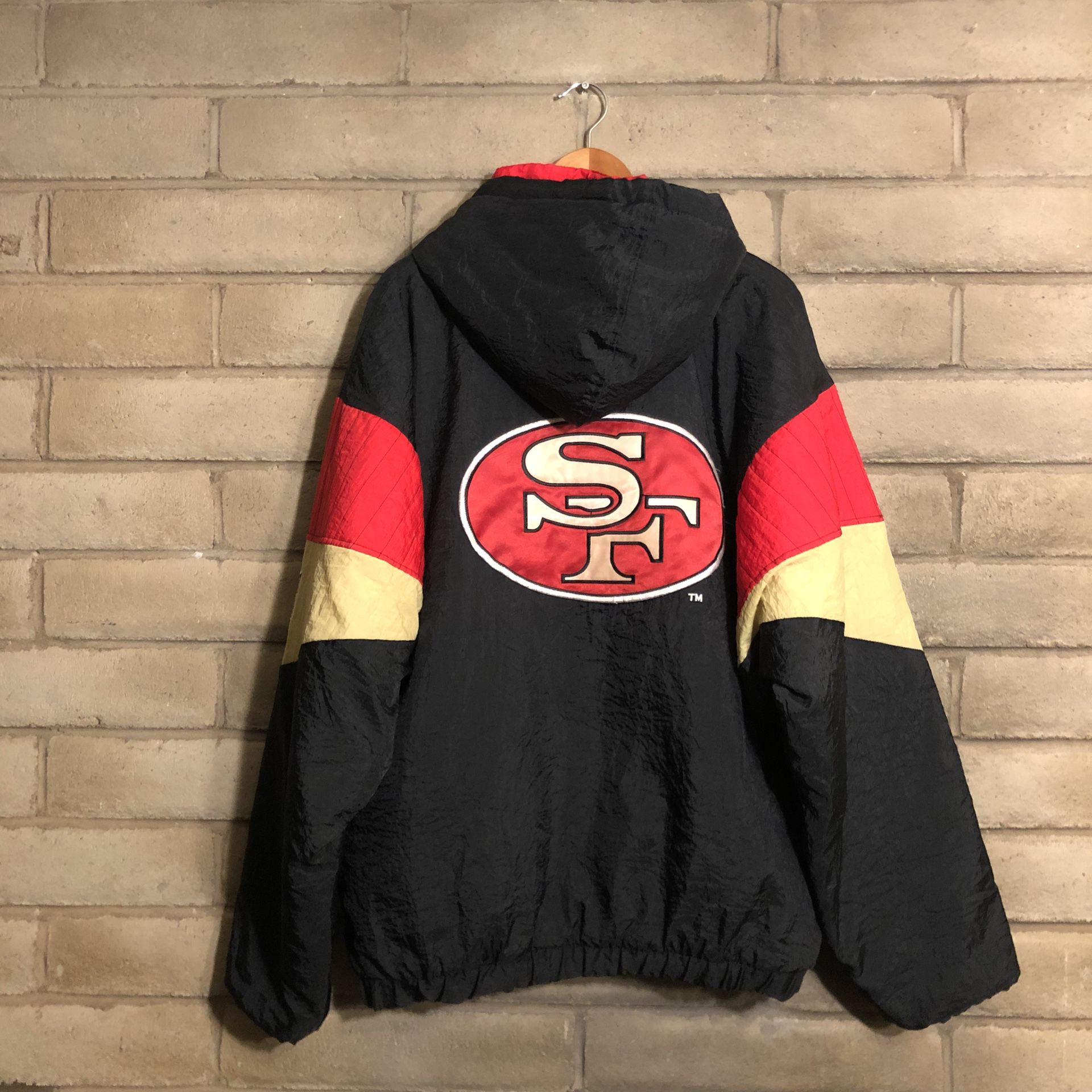 Vintage 90s San Francisco 49ers Pullover Jacket by Starter Size XL