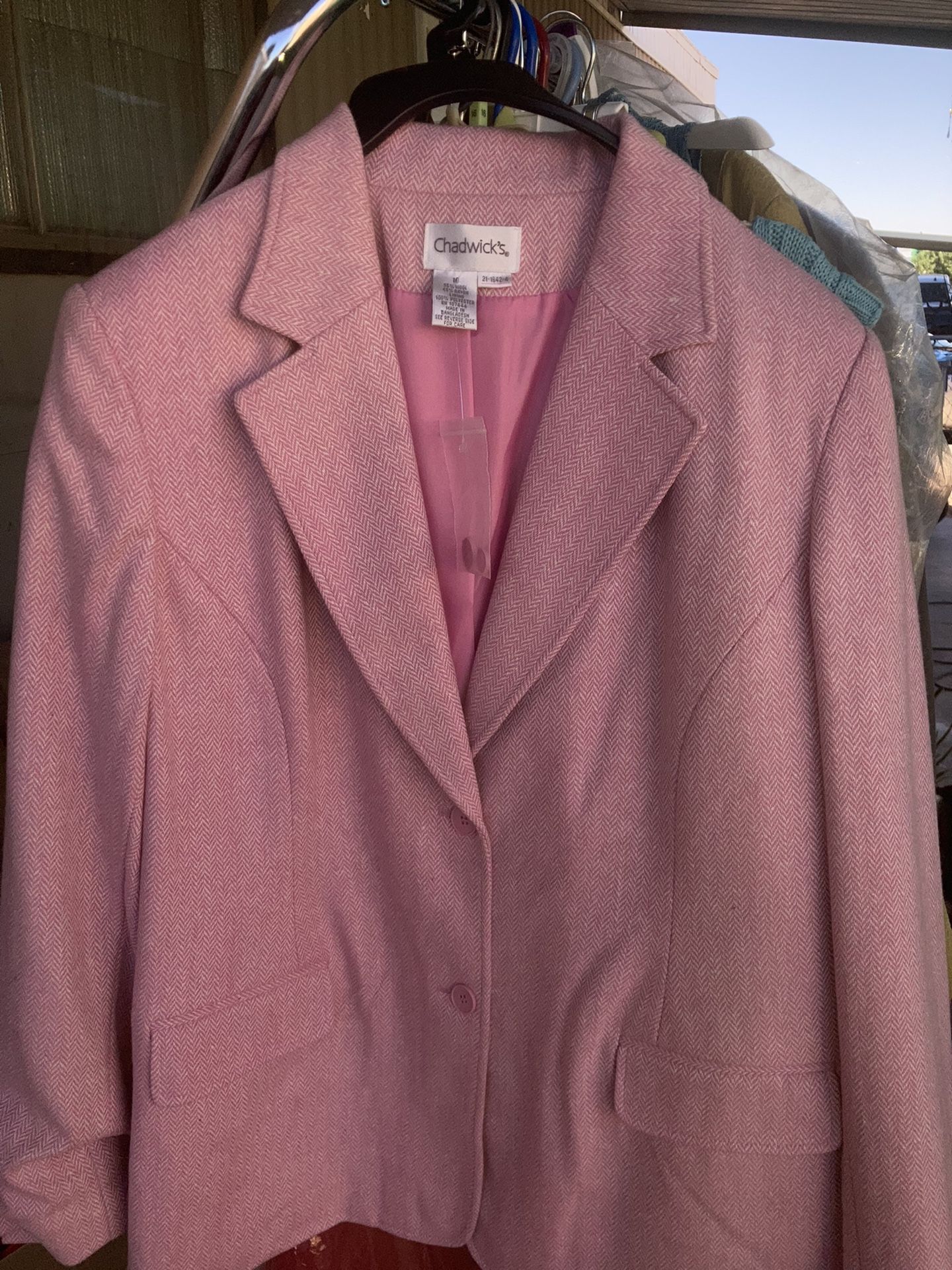 Chadwicks Pink Womns Blazer NWT 14