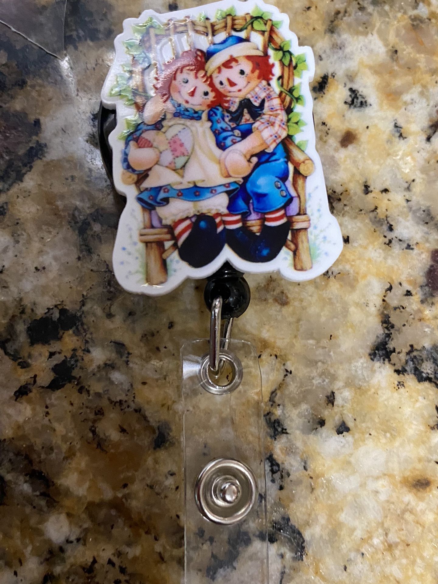 Raggedy Ann And Andy Badge Reel