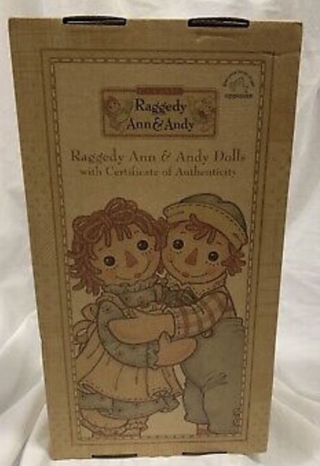 Raggedy Ann & Andy (authentic with certificate) Brand New - Great Gift