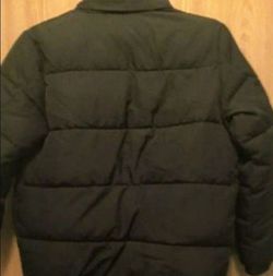 Winter  Jacket Kids Gap  Ages 8/9size Black Grey Fleece Lined Thumbnail