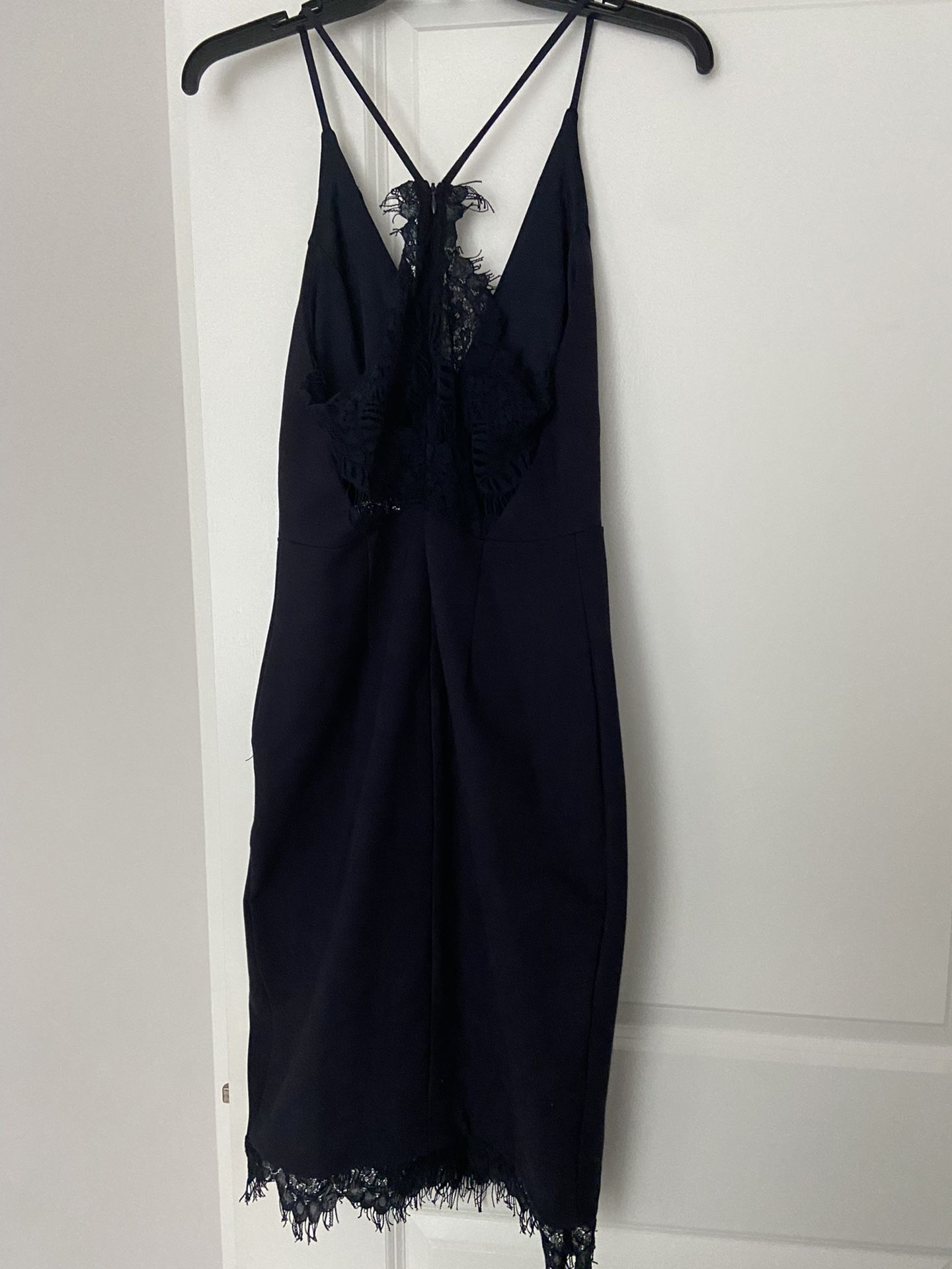 Navy Cocktail/wedding Guest Dress