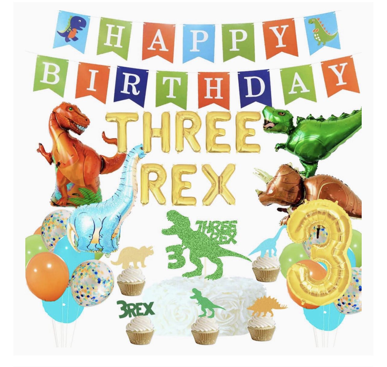 Three Rex Balloons 