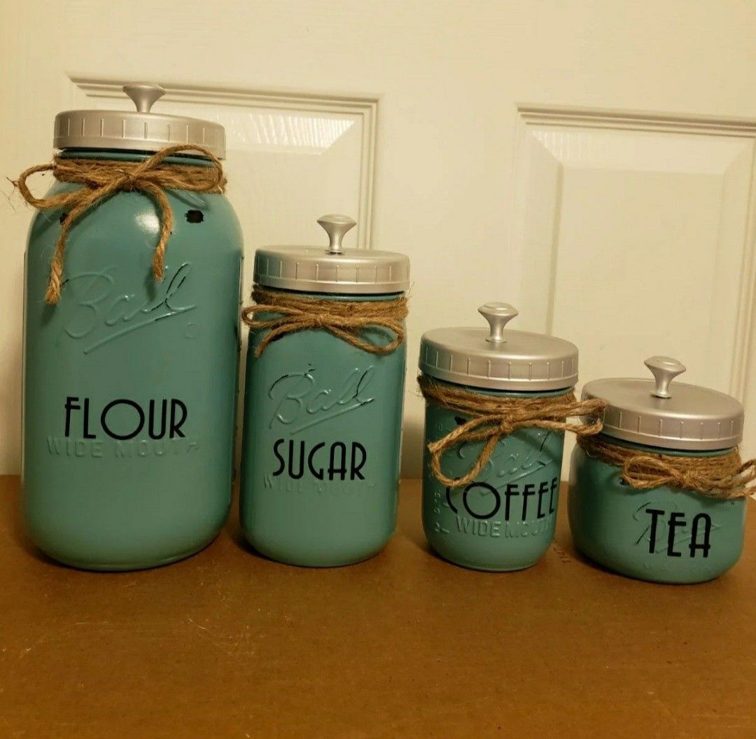Kitchen mason jar decor