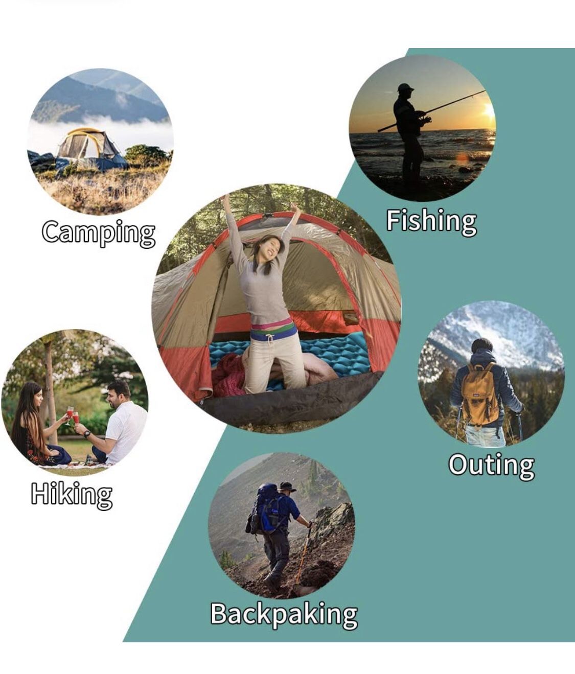 Camping Sleeping Pads With Pillow