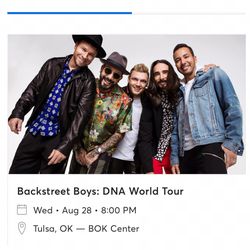 4 Backstreet Boys Tickets Thumbnail