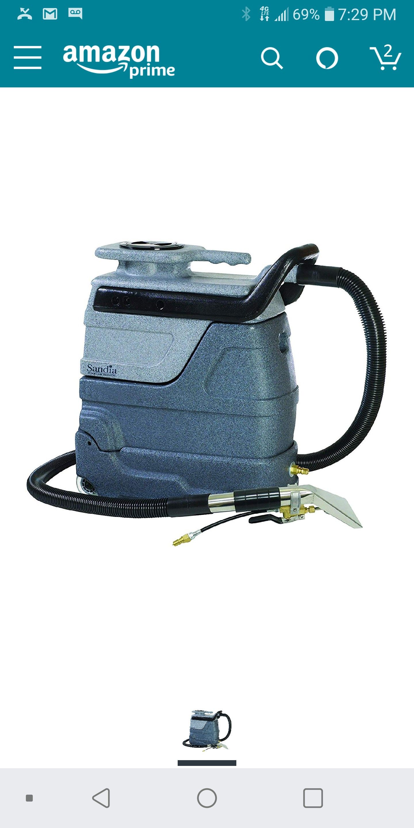 Shampoo Sandia 504000 SpotXtract 3gallon Spot Extractor Heated 200° Water for Sale in