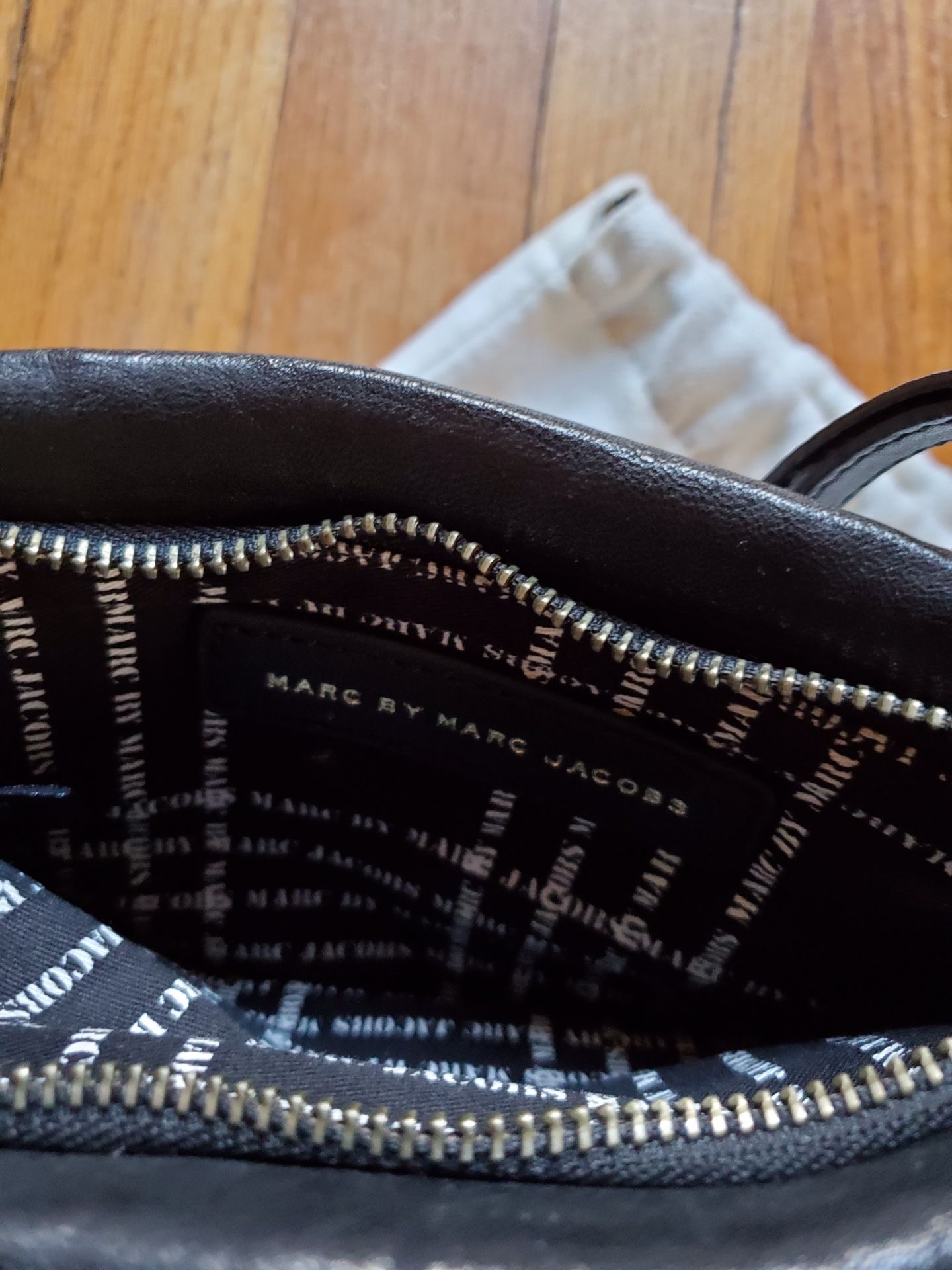 Marc By Marc Jacobs Check Leather Wristlet