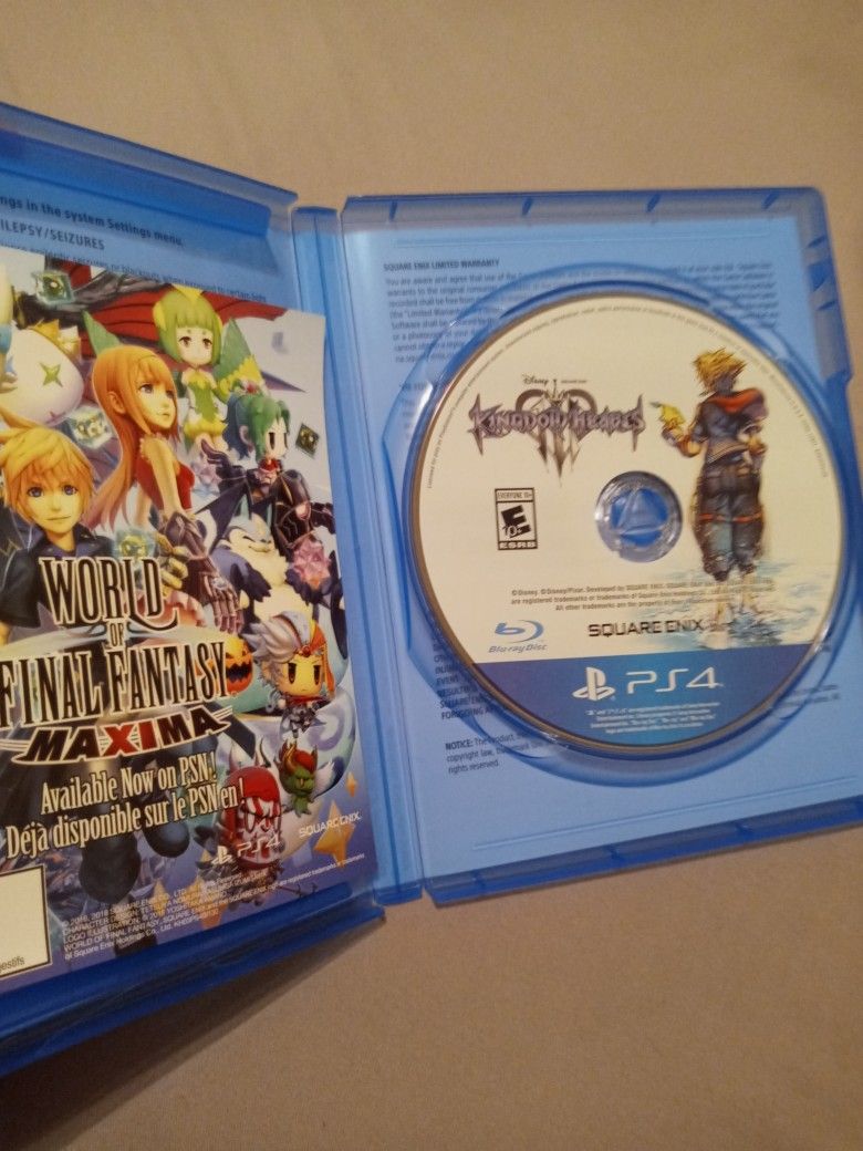 Kingdom Hearts 3 Ps4