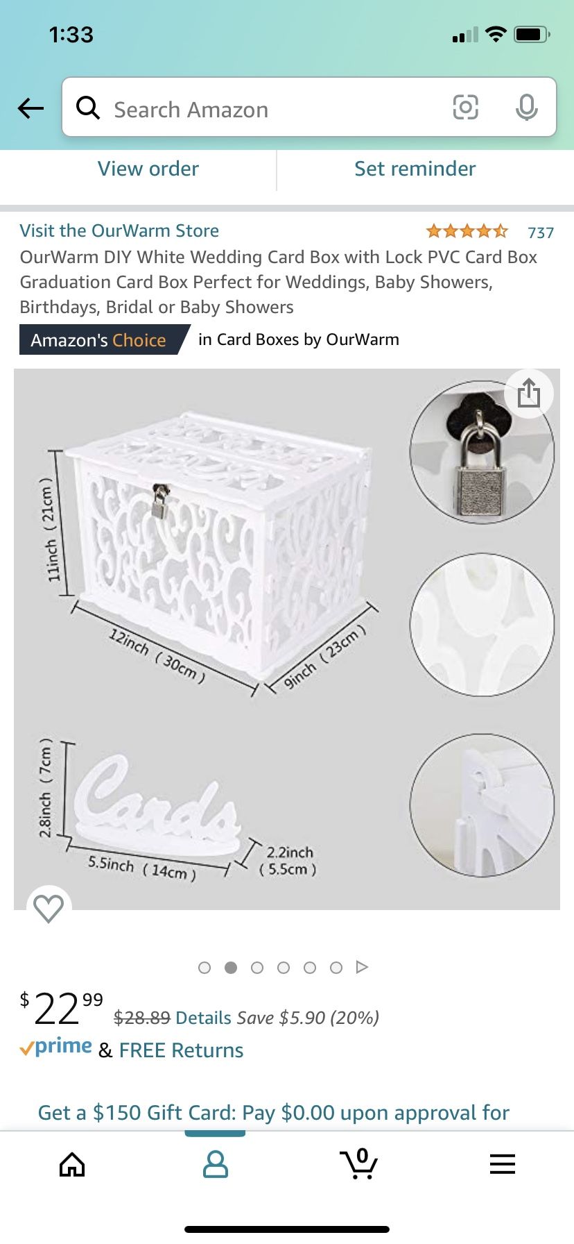 Wedding Card Box