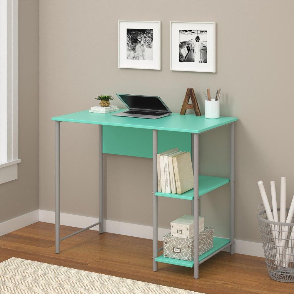 Basic Metal Student Computer Desk, Spearmint