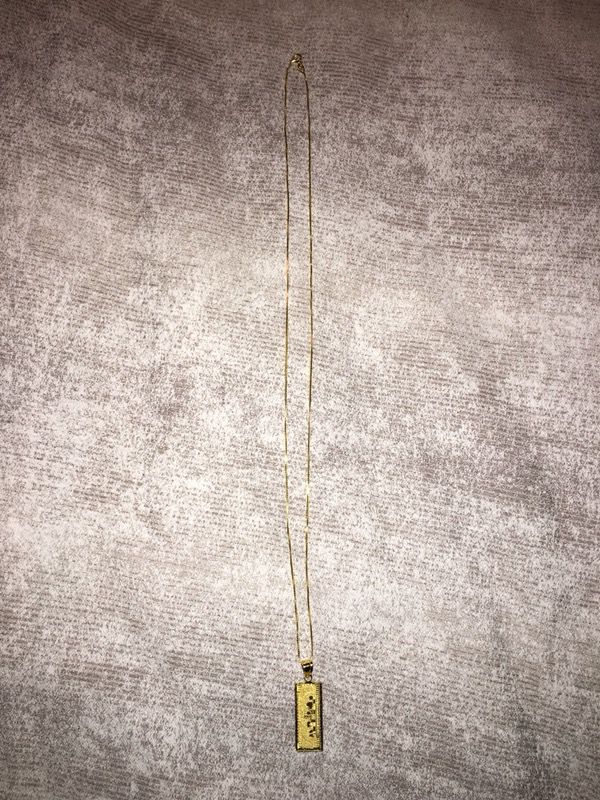 Supreme 14kt gold 100 Dollar Bill pendant with 24” gold chain for 