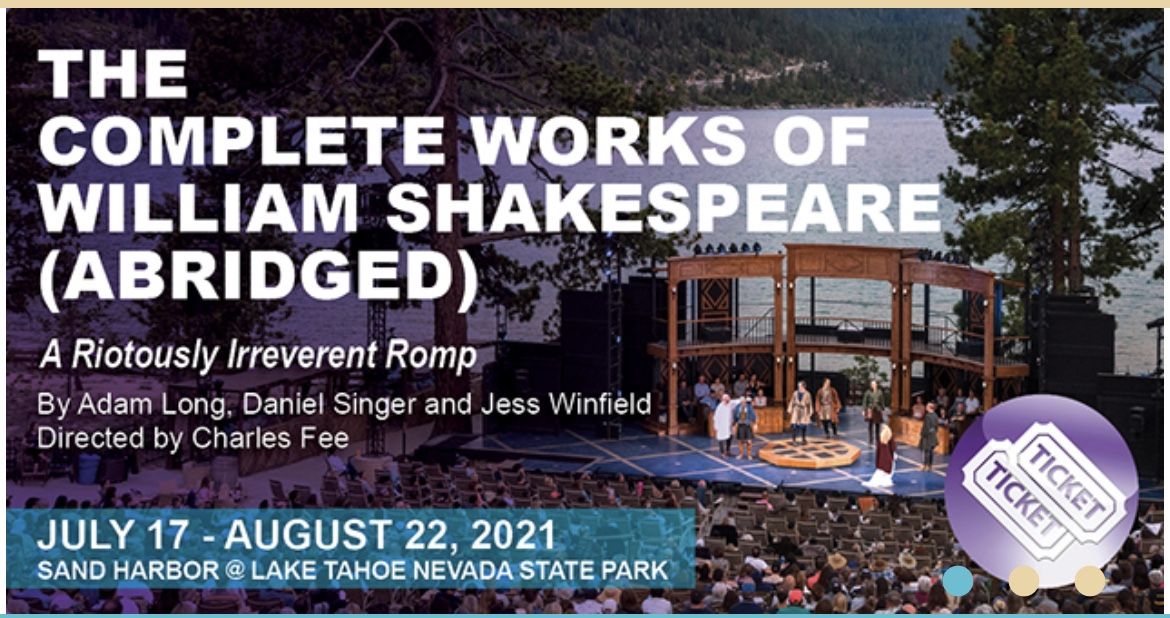 Lake Tahoe Shakespeare / Wednesday Night