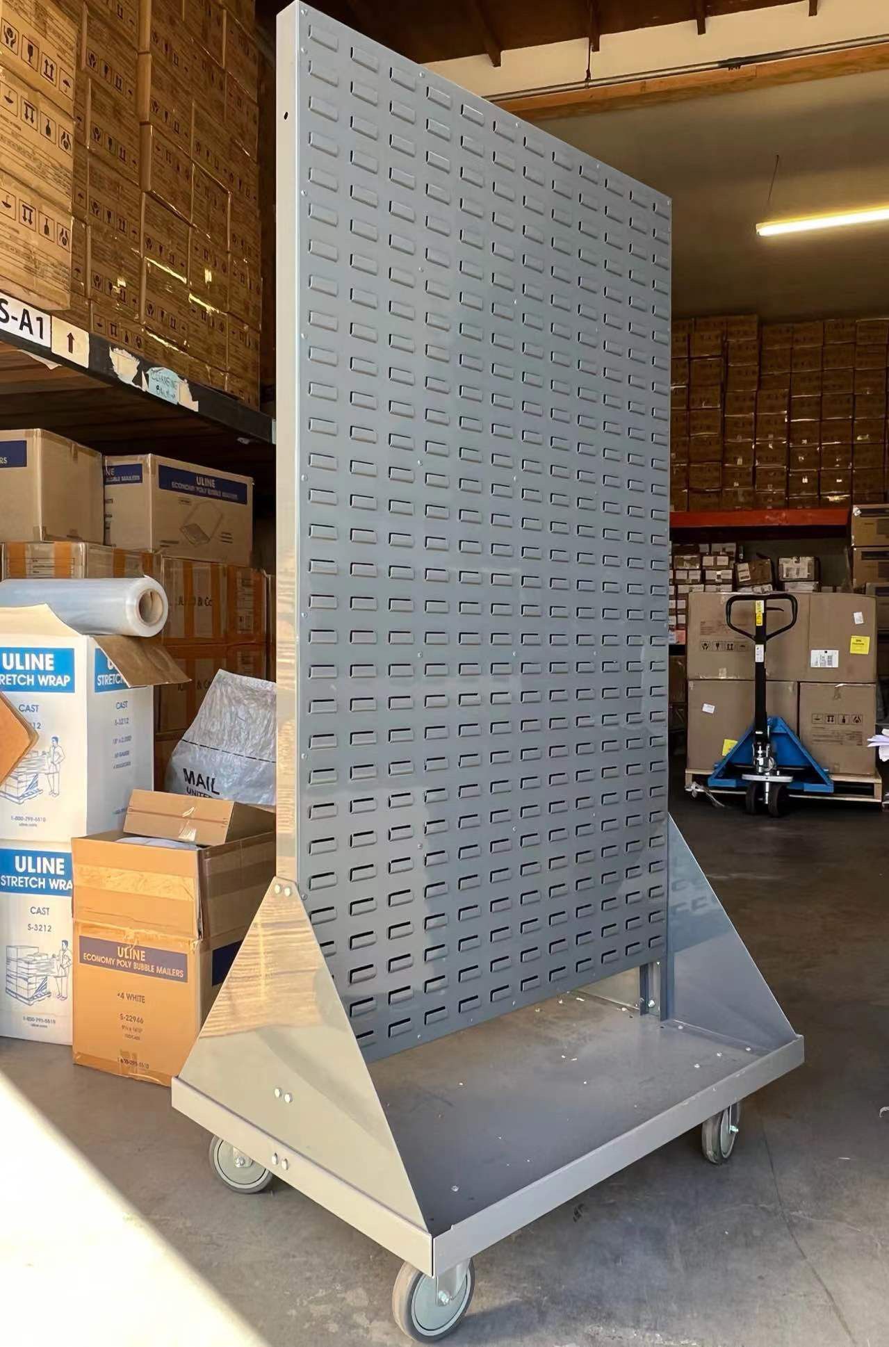 Shelves + Plastic Bin 