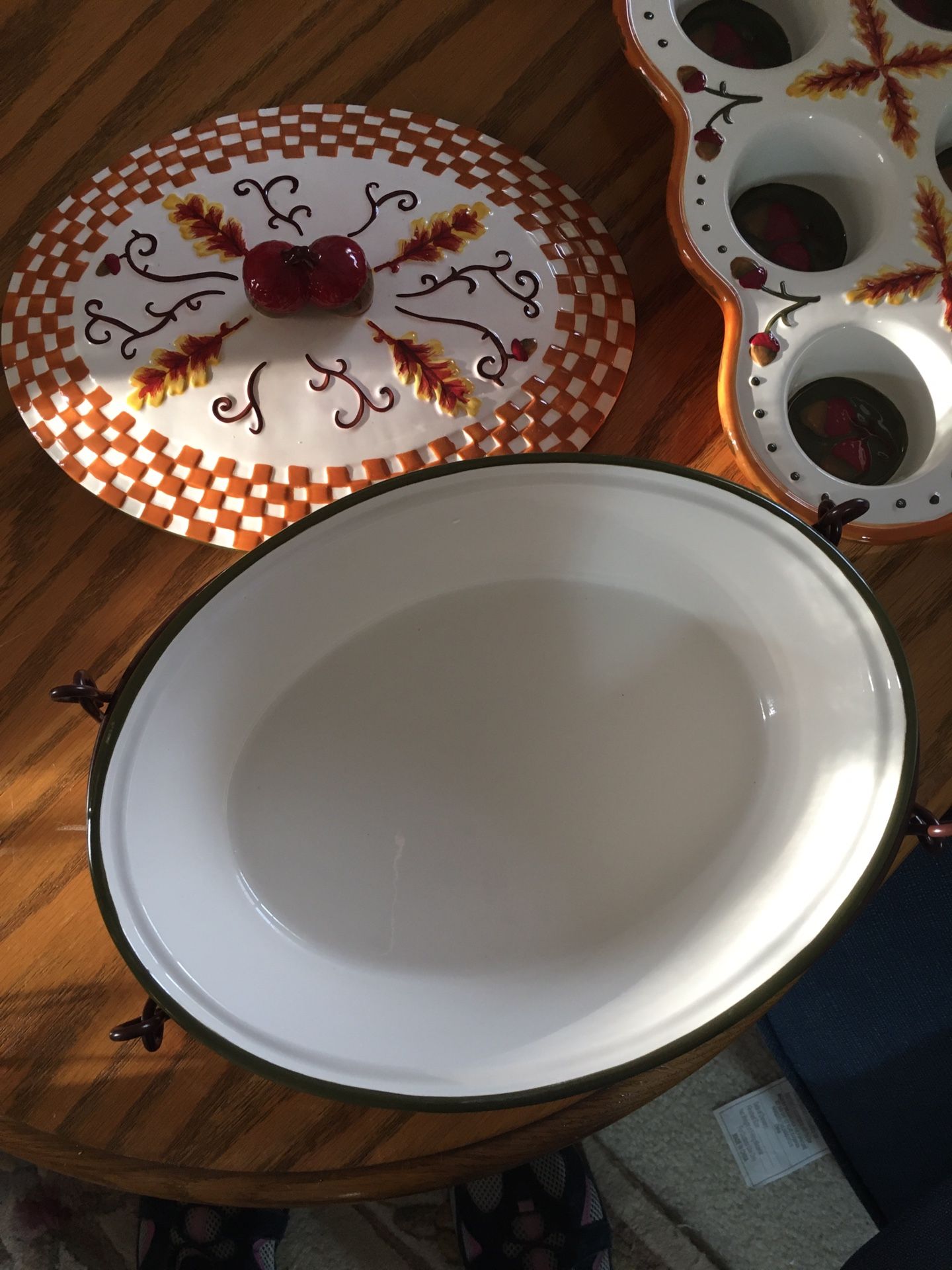 Temptations Fall Harvest Oval Baker & Muffin Pan