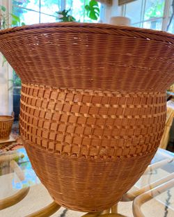 Vintage Basket Hand Woven Plant Basket  Thumbnail