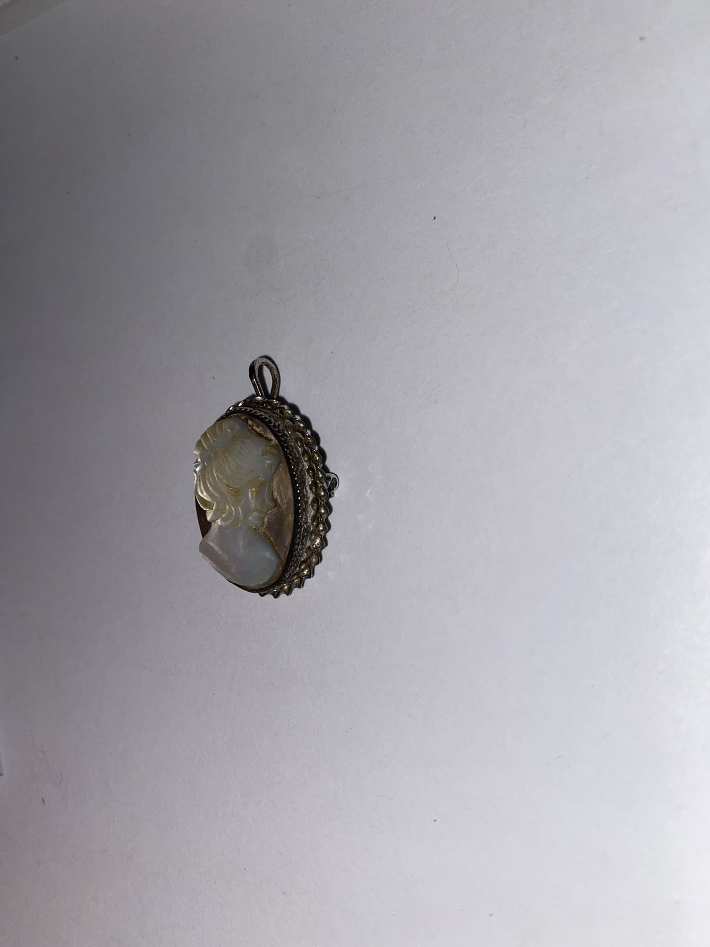 Vintage - 925 Sterling Silver - Cameo Queen - Brooch/Pendant