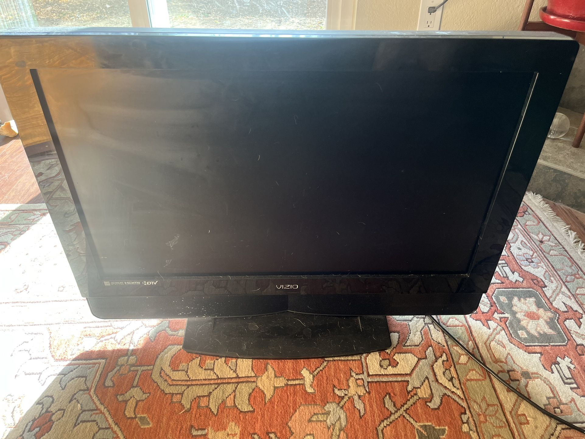 30 Inch Vizio Flatscreen Tv, No Remote, Works Perfectly