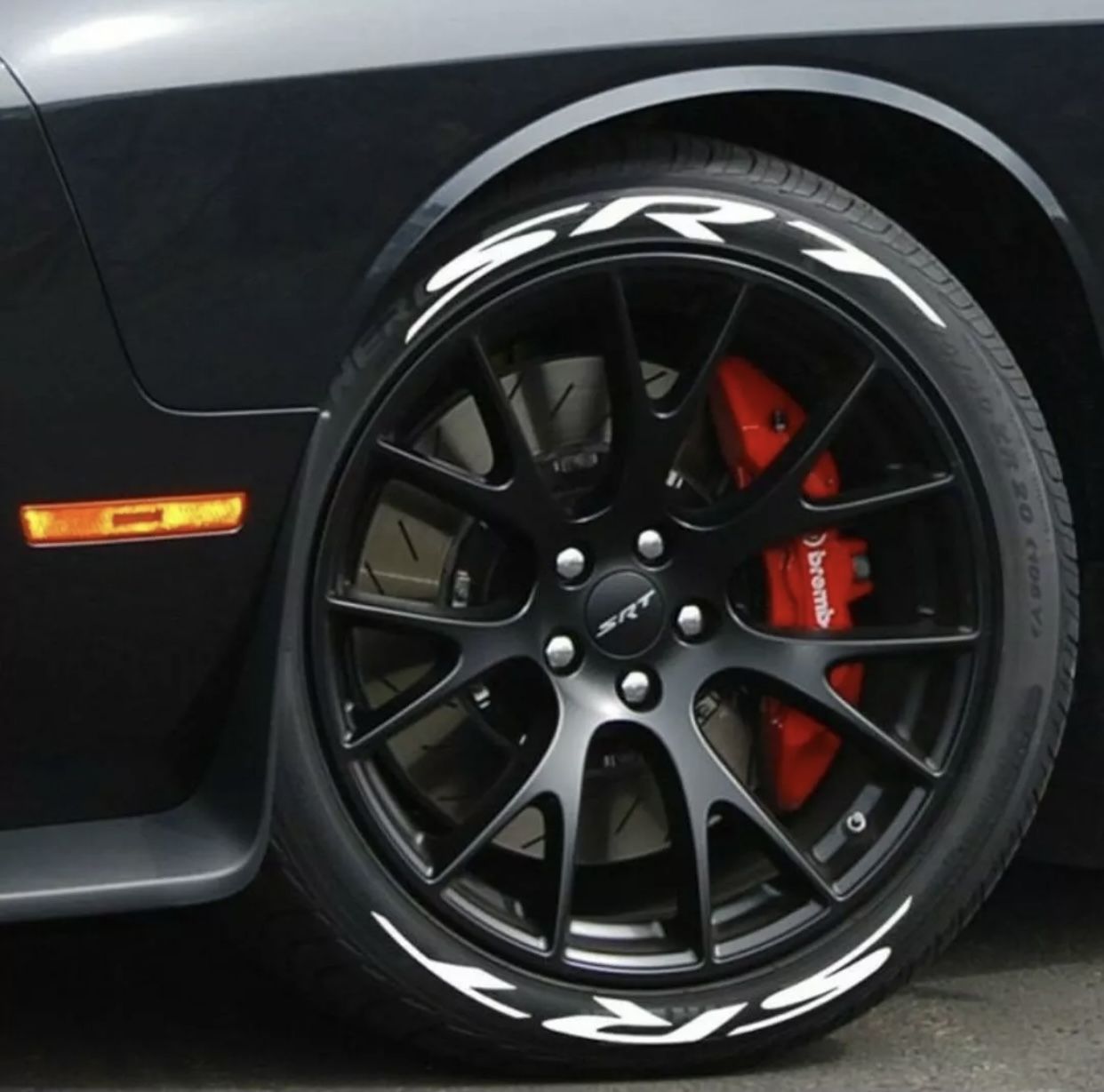 Tire Lettering stickers SRT 1.25" inch 8x decals Fits Charger Magnum 300c Brand New!