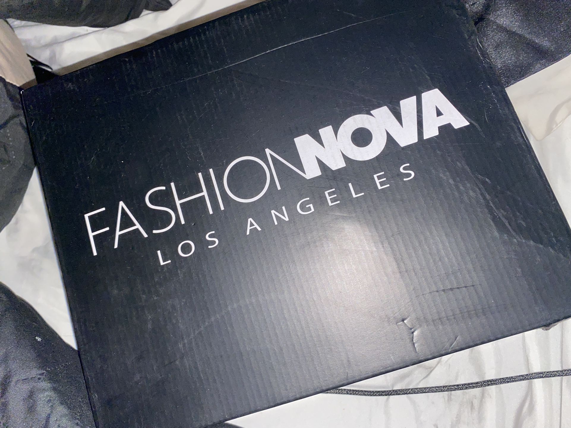 Fashion Nova Heeled Thigh High Boots Never Worn!