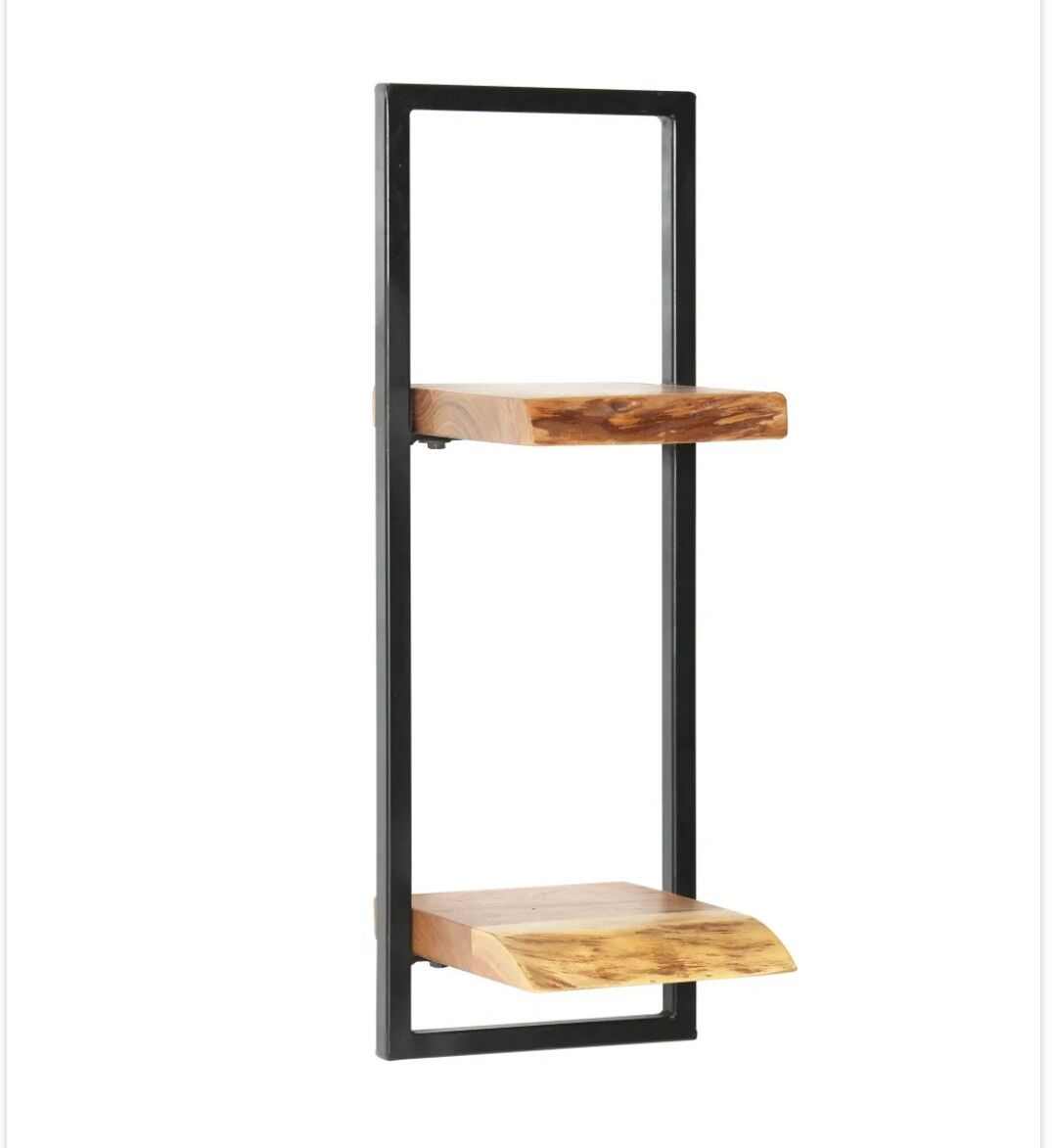 Wàll Shelf Set 5 Pieces Solid Acacia Wood and Steel