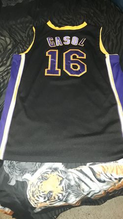 Paul Gasol Lakers Jersey Size 54 Thumbnail