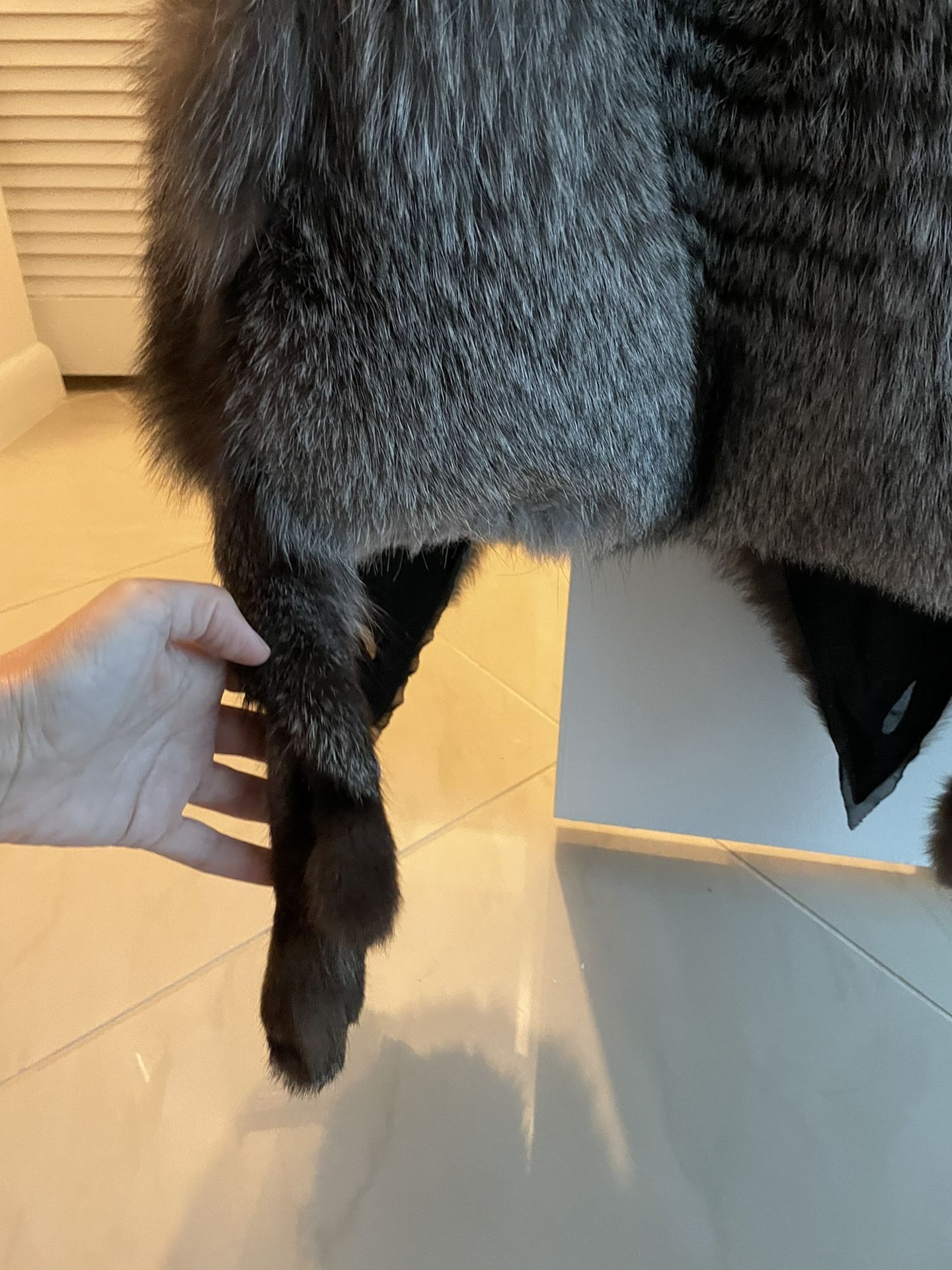 Fur Vest Black Fox