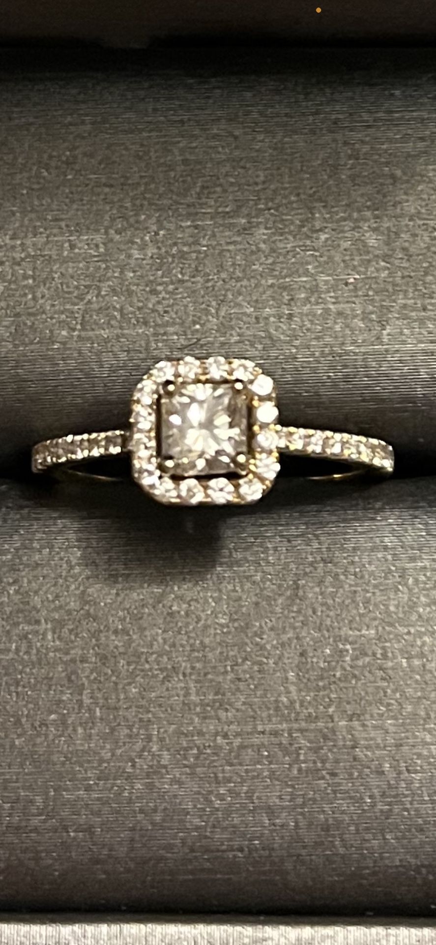 Gold Diamond Engagement Ring 14.5 Carat