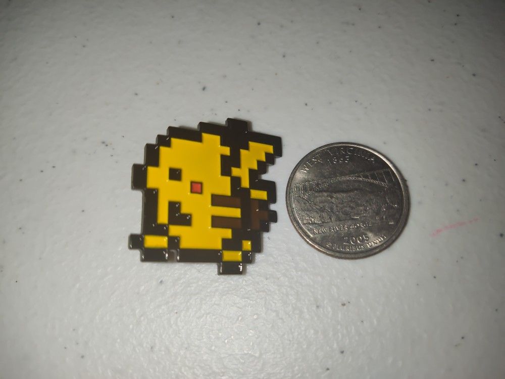 8 Bit Pikachu Pokemon Pin